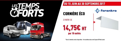 Promotion OP Temps Forts Cornière Éco du 15/06/2017 au 30/09/2017