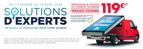 Promotion Solutions d'Experts #1 - 2020 du 01/02/2020 au 15/04/2020