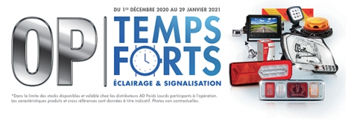 Promotion OP Temps Forts Eclairage & Signalisation du 30/11/2020 au 31/01/2021