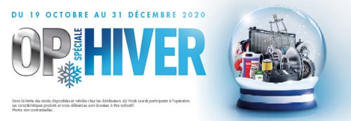 Promotion OP Spéciale Hiver 2020 du 19/10/2020 au 31/12/2020