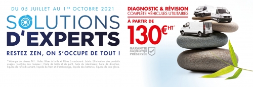 Promotion Solutions d'Experts #3 - Diagnostic & Révision complète Véhicules Utilitaires du 05/07/2021 au 01/10/2021